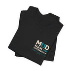 Black MUD STAY Tee featuring the Don’t Disappear mental health message — product view 3