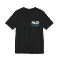 Black MUD After Dark Tee front with Man Up Differently chest logo