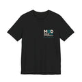 Black MUD STAY Tee featuring the Don’t Disappear mental health message — product view 1