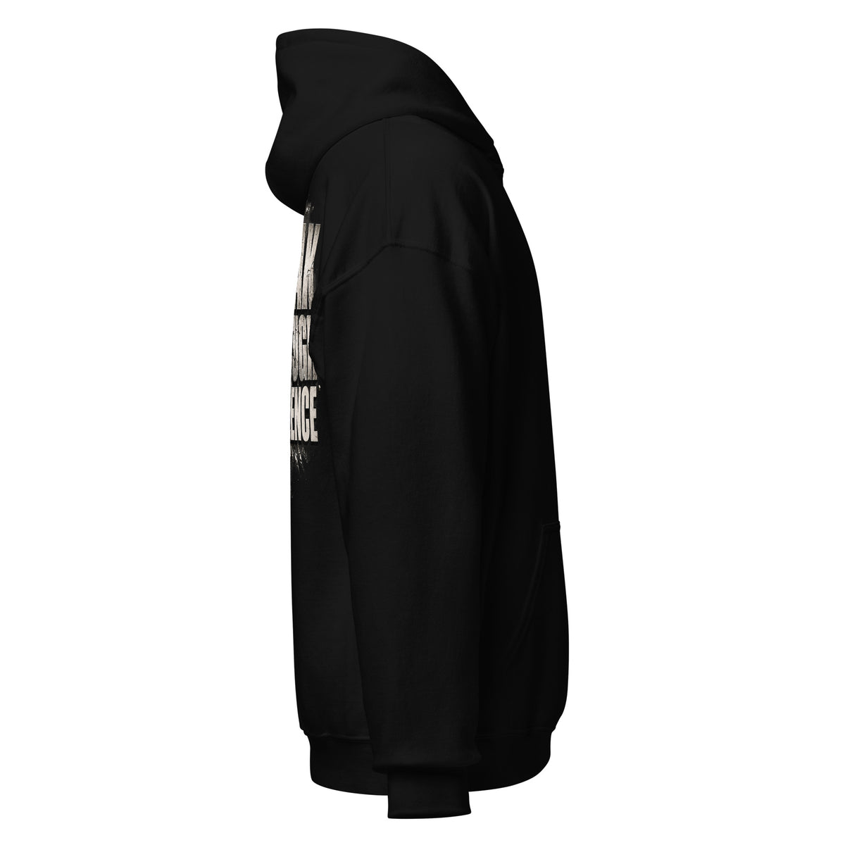 Black MUD BREAK THROUGH Monochrome Hoodie right-side product view