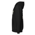 MUD BREAK THROUGH black full-zip hoodie left-side product view